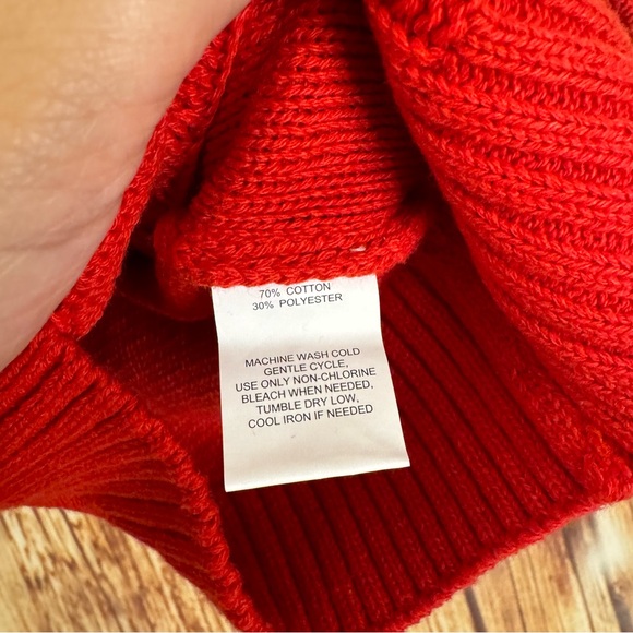 Maximus Rex Kids Toddler Crew Neck Red Cable Knit Pullover Sweater Size 5 - Picture 9 of 9